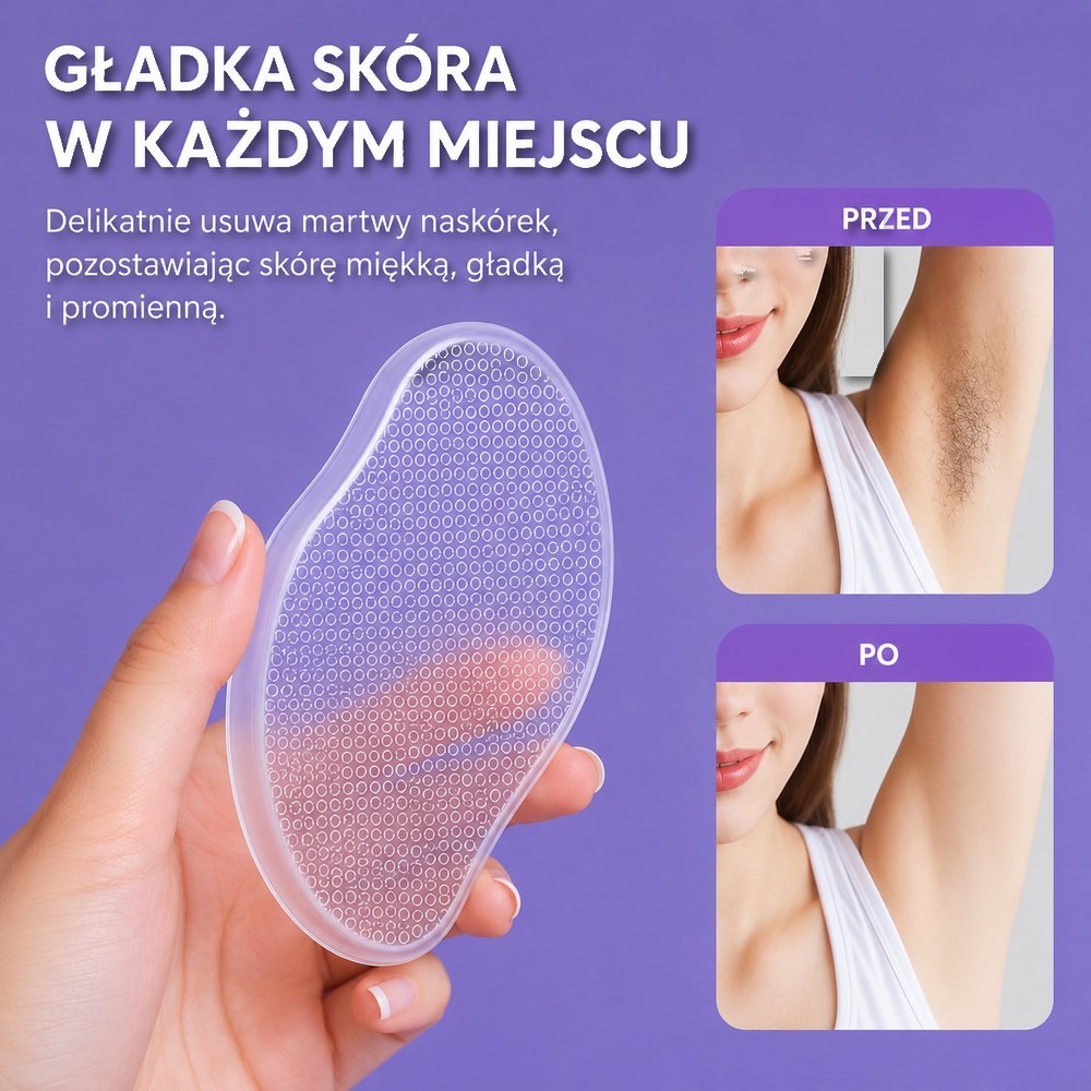 Gładka skóra w każdym miejscu — przed i po